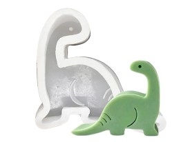 Molde silicona dinosaurio cuello largo 